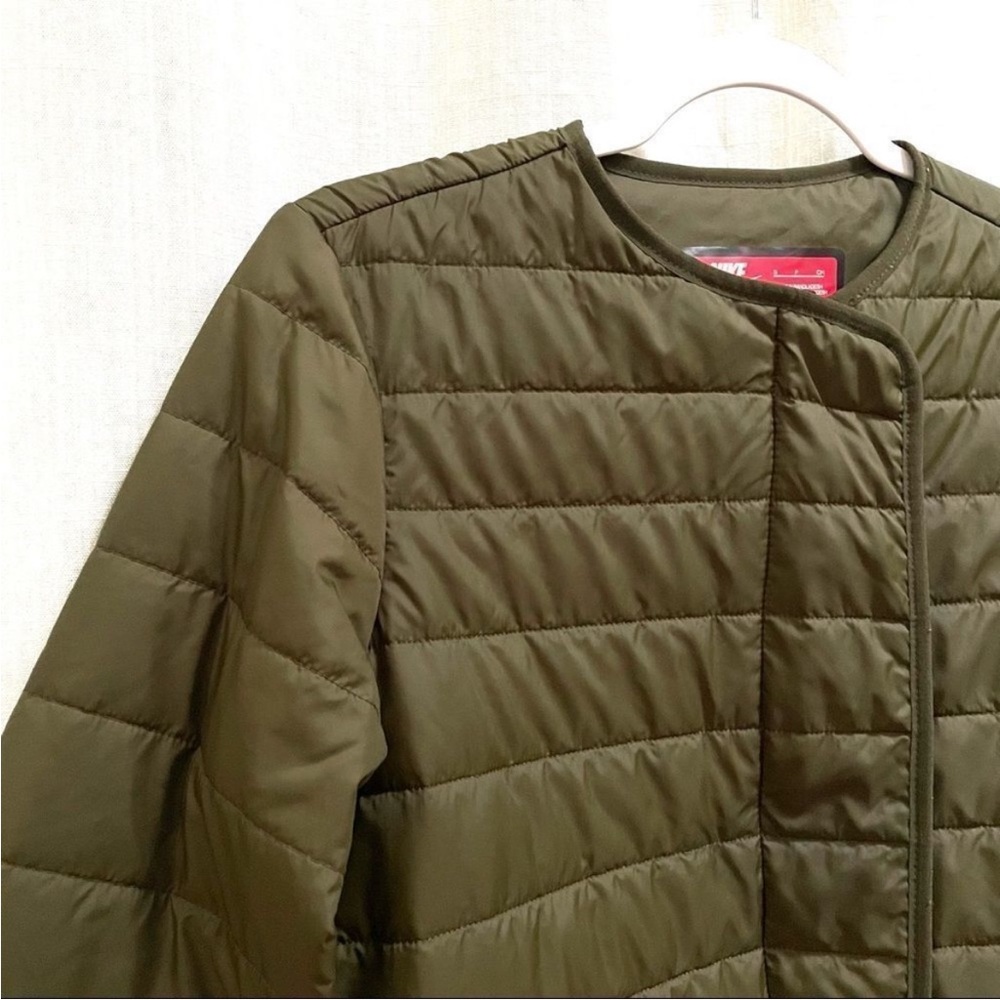Nike Uptown Short Parka Baselayer PrimaLoft Green size smalll - Picture 4 of 13